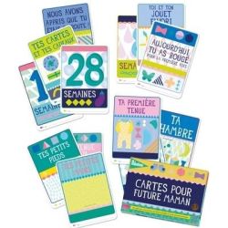 30 cartes Pour future maman Milestone