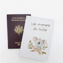Protège passeport personnalisable Koala