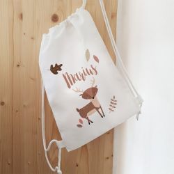 Sac de sport enfant personnalisable modèle Cerf