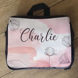 Petit sac à langer - Pochette à vadrouille Fleurs