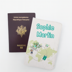 Protège passeport personnalisable World