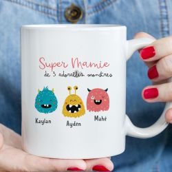 Mug personnalisable Monstres souriants