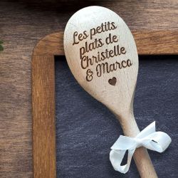 Cuillère en bois de cuisine personnalisable | Idée Cadeau Papa