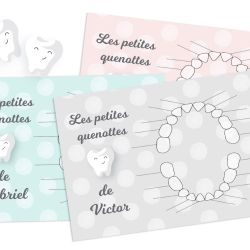 Carte "Les petites quenottes" personnalisable -dents