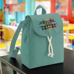 Sac à dos maternelle motif crayon| Cartable personnalisé maternelle avec prénom