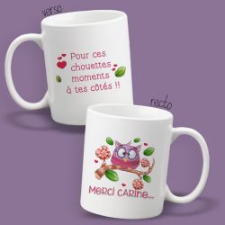 Mug personnalisable recto/verso Merci !