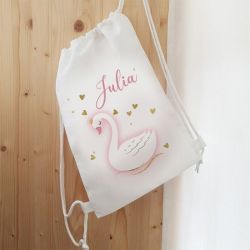 Sac de sport enfant personnalisable modèle Cygne