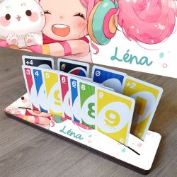 Porte cartes à jouer Kawaï personnalisé - "Stop galère"