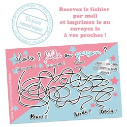 ***A IMPRIMER*** Annoncez le sexe de bébé avec un labyrinthe !