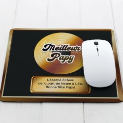 Tapis de souris personnalisé Disque d'or