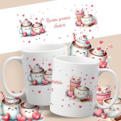 Mug personnalisable cupcake amoureux, st Valentin