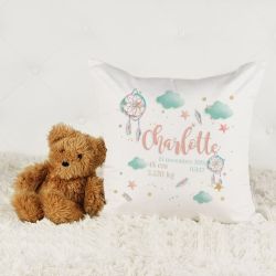 Coussin personnalisé Attrape rêves rose