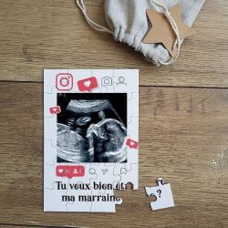 Puzzle personnalisable avec votre échographie ou photo !|annonce grossesse