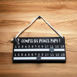 Compteur de points de pétanque personnalisé