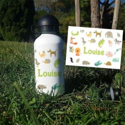 Gourde ou bouteille personnalisée pour enfant modèle Animaux 3