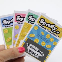 Ticket jeu à gratter "Speedy"|annonce grossesse