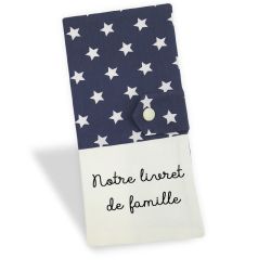 Protège livret de famille personnalisable Navy