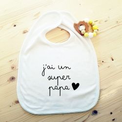 Bavoir personnalisable super papa