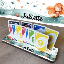 Support de cartes à jouer Sirène - "Stop galère" par la chouette mauve
