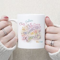 Mug personnalisable recto Nounou