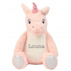 Peluche Licorne personnalisée brodée