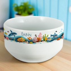 Bol personnalisable Mer, animaux marins