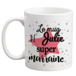 Mug personnalisable pour Super marraine ! Cadeau original