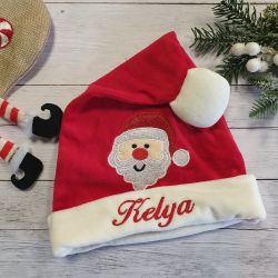 Bonnet de Noël enfant brodé avec prénom