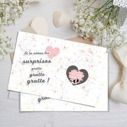 Carte à gratter "Tu vas être arrière grand-père!" ou "Tu vas être arrière grand mère!"|annonce grossesse