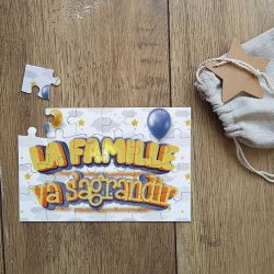 Puzzle La famille va s'agrandir !|annonce grossesse "Or"