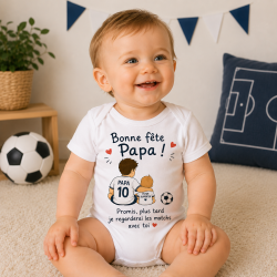 Body bébé Bonne fête Papa – Futur Fan de football