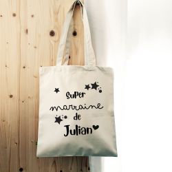 Tote bag personnalisé Super marraine