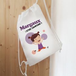 Sac de sport enfant personnalisable modèle Gymnaste