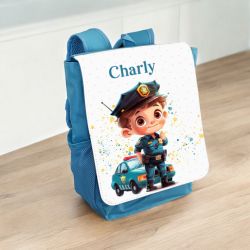 Sac à dos maternelle personnalisé modèle Policier