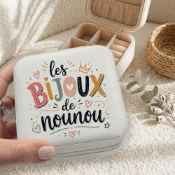 Boite à bijoux coloré pour cadeau Nounou
