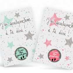 Carte à gratter "Tu vas être grand-père!" ou "Tu vas être grand mère!"|annonce grossesse 2