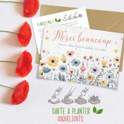 Carte à planter Merci beaucoup pour cette formidable année !