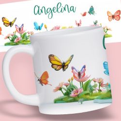 Mug résistant pour enfant papillons