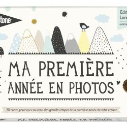 30 cartes Ma première année en photos Milestone (Over the moon)