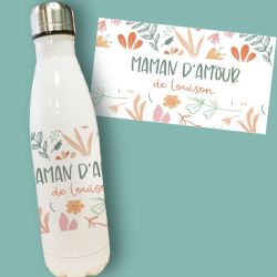 Gourde ou bouteille personnalisée Maman d'amour