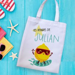 Tote bag enfant personnalisé Citron