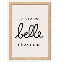 Affiche murale La vie est belle