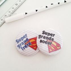 Badge Super grand frère ou soeur