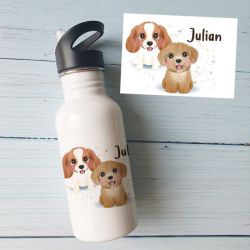 Gourde ou bouteille personnalisée pour enfant Chiens