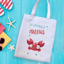 Tote bag enfant personnalisé Crabe