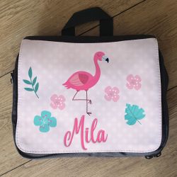 Petit sac à langer - Pochette à vadrouille Flamant rose