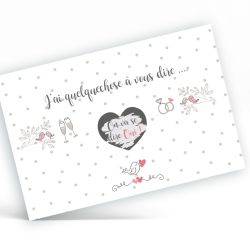 Carte à gratter Annonce de mariage