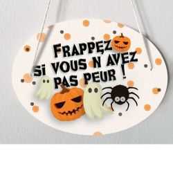 Plaque de porte pour Halloween