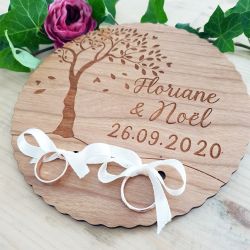 Porte alliances en bois  ou en plexi transparent | personnalisé Arbre de l'Amour