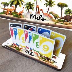 Support de cartes Dinosaures personnalisé - "Stop galère"